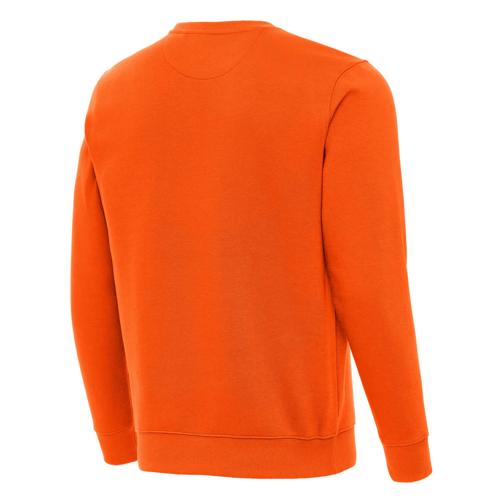 NFL Cleveland Browns Antigua Throwback Victory Crewneck Sweater - Orange - Image 2