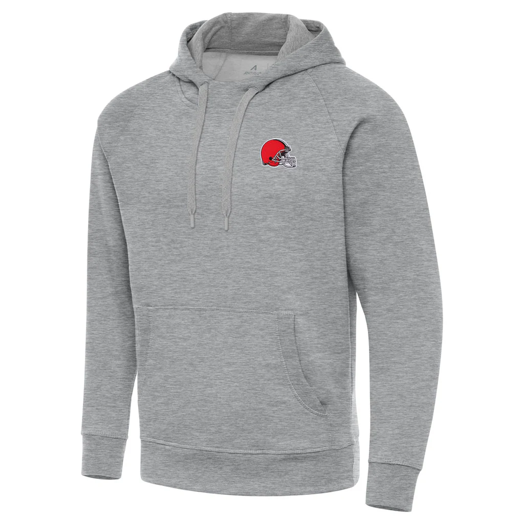 NFL Cleveland Browns Antigua Victory Pullover Hoodie - Heather gray