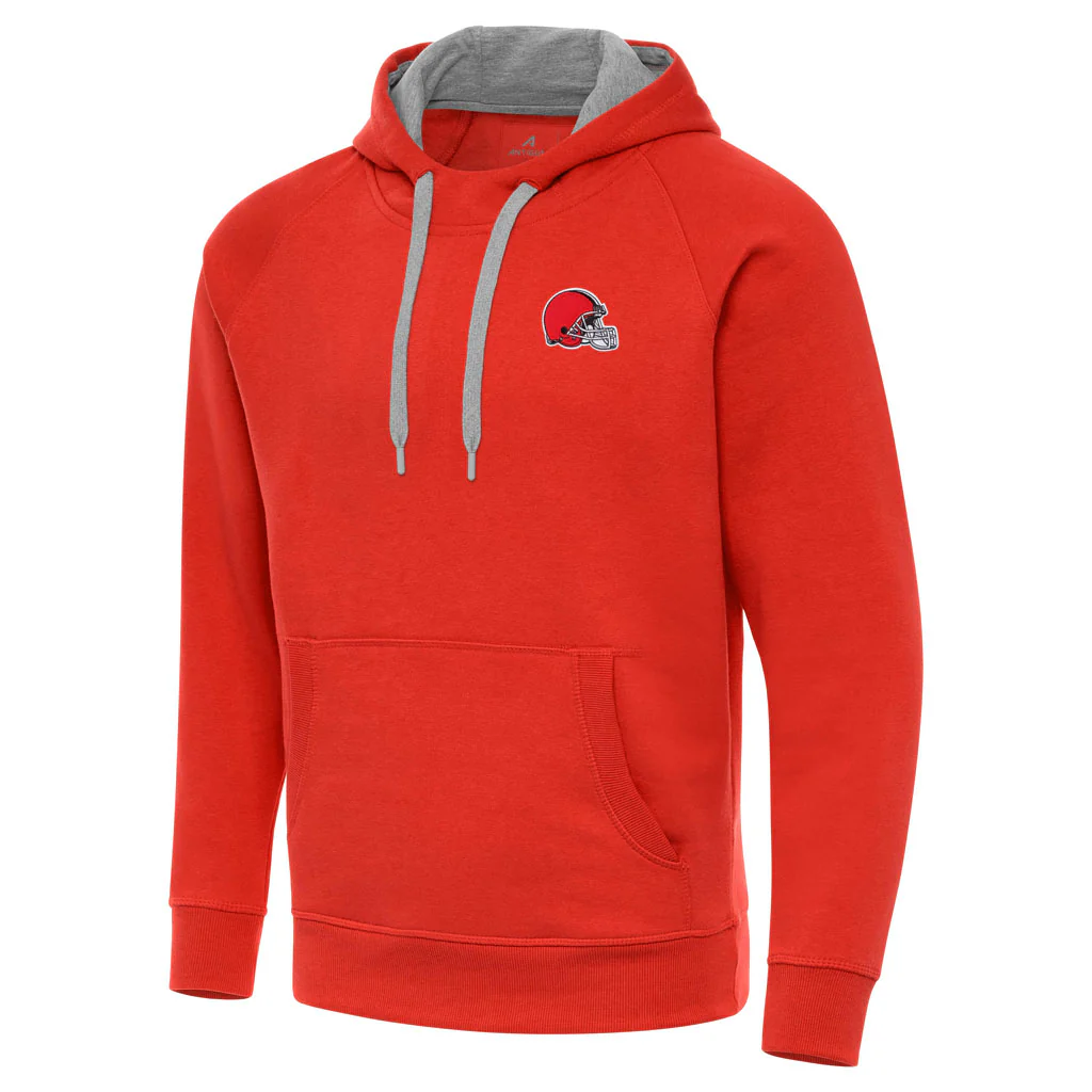 NFL Cleveland Browns Antigua Victory Pullover Hoodie - Orange