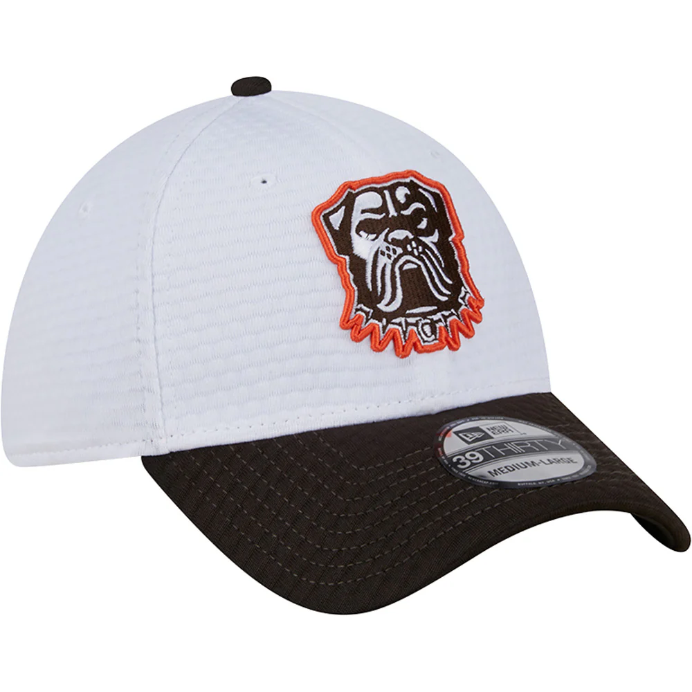 NFL Cleveland Browns New Era 2024 Training 39THIRTY Flex Fit Hat - White - Image 2