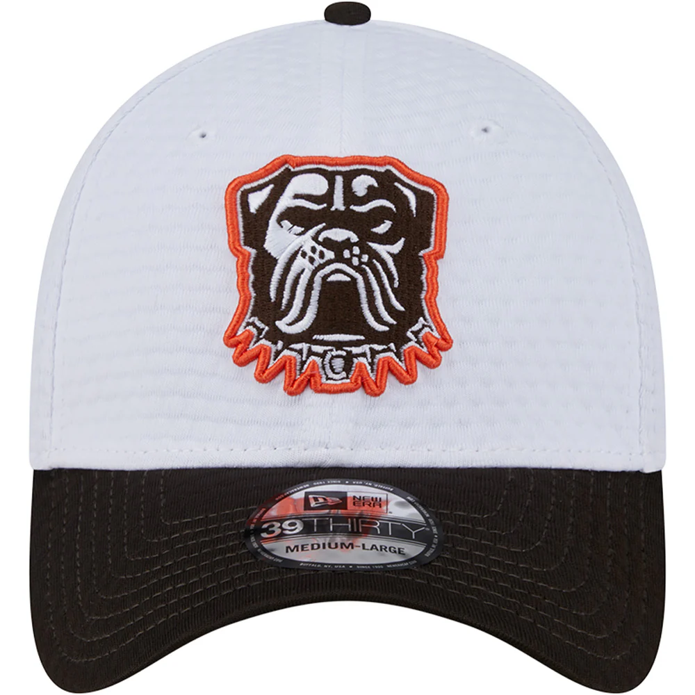 NFL Cleveland Browns New Era 2024 Training 39THIRTY Flex Fit Hat - White - Image 3