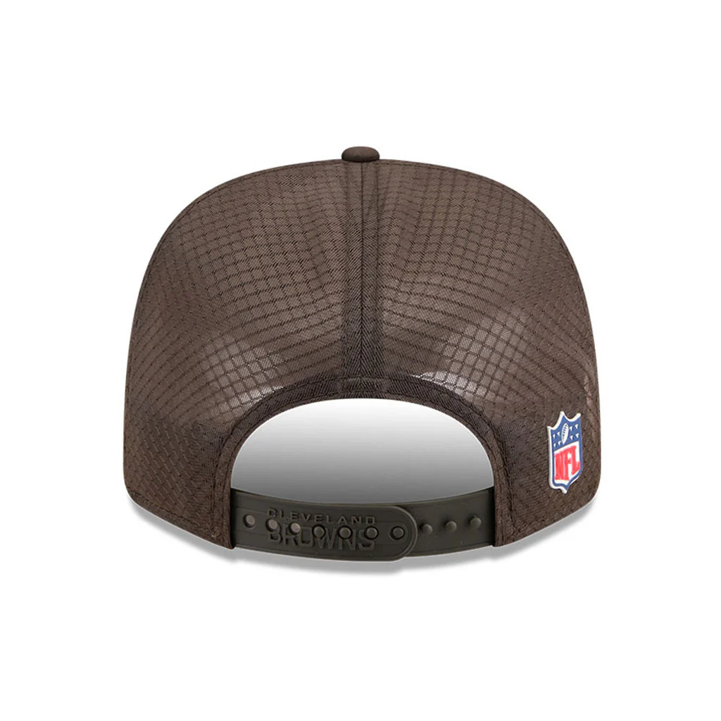 NFL Cleveland Browns New Era 2025 Sideline 9SEVENTY Stretch-Snapback Hat - Brown - Image 4