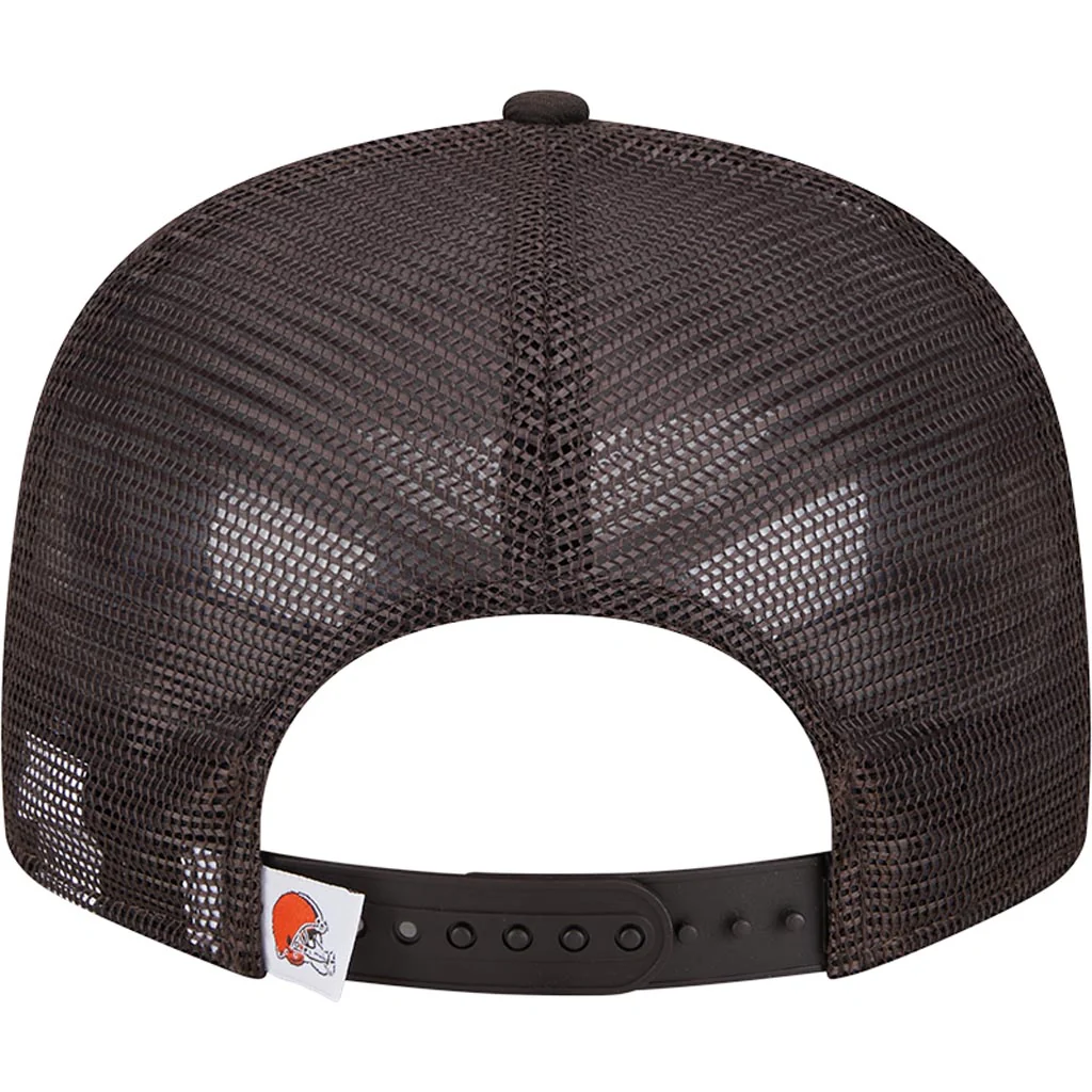 NFL Cleveland Browns New Era 9FIFTY Snapback Trucker Hat - Brown - Image 4