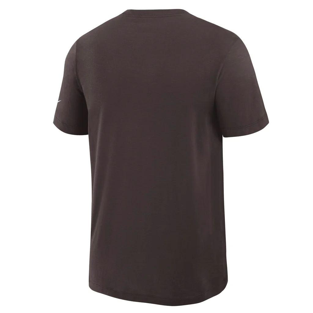 NFL Cleveland Browns Nike Slub T-Shirt - Brown - Image 3
