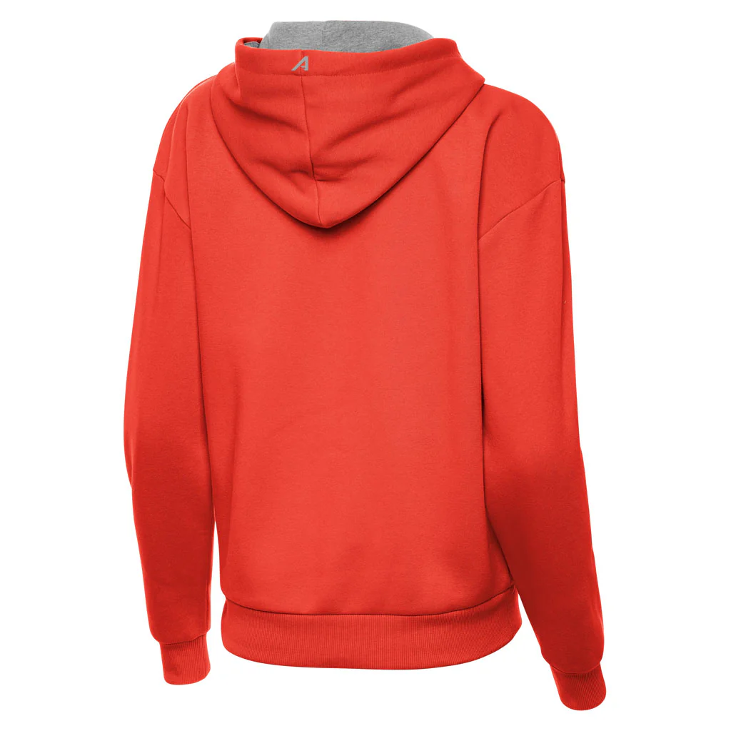 NFL Cleveland Browns Women's Antigua Full Front Victory Pullover Hoodie - Orange - Image 2