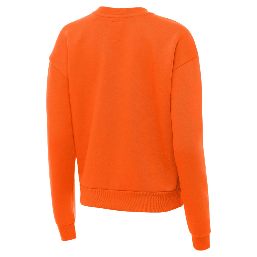 NFL Cleveland Browns Women's Antigua Throwback Victory Crewneck Sweater - Orange - Image 2