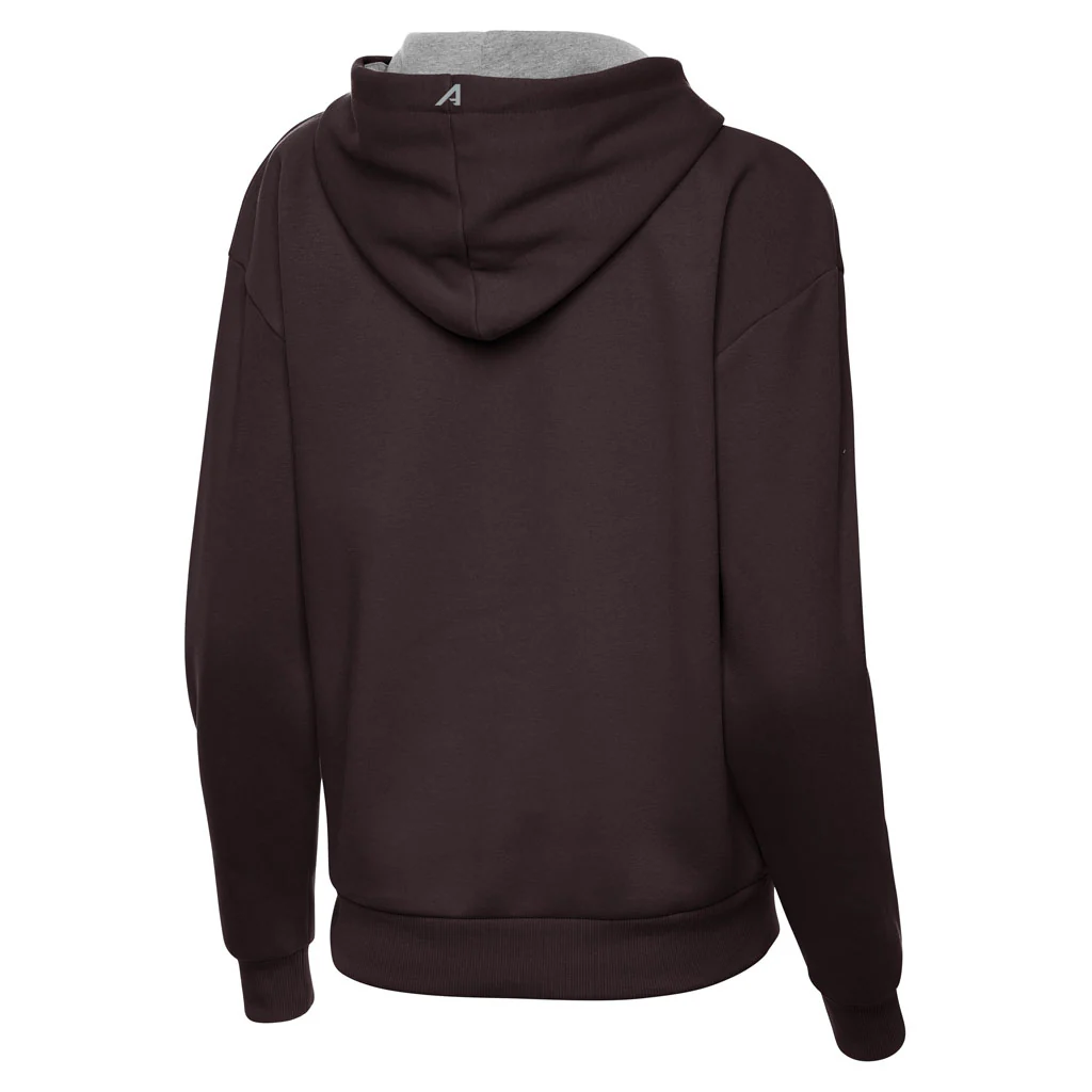NFL Cleveland Browns Women's Antigua Throwback Victory Pullover Hoodie - Brown - Image 2