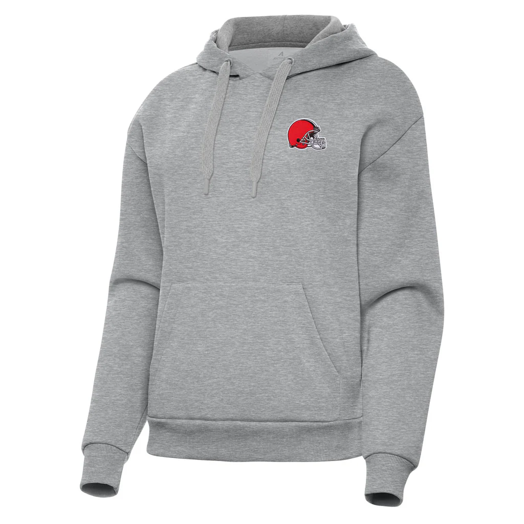 NFL Cleveland Browns Women's Antigua Victory Pullover Hoodie - Heather gray