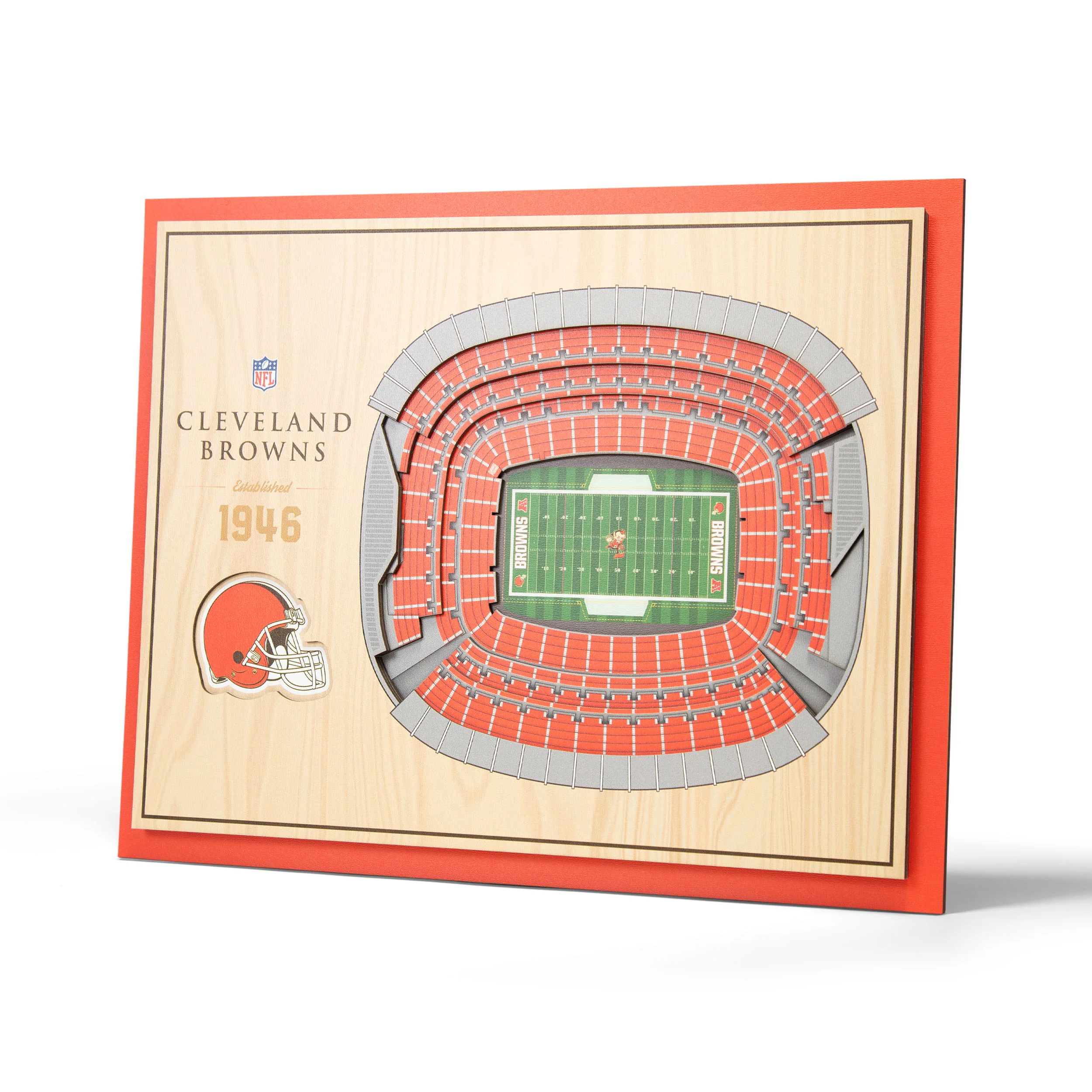 NFL Cleveland Browns You the fan 5-Layer Stadium View Wall Art