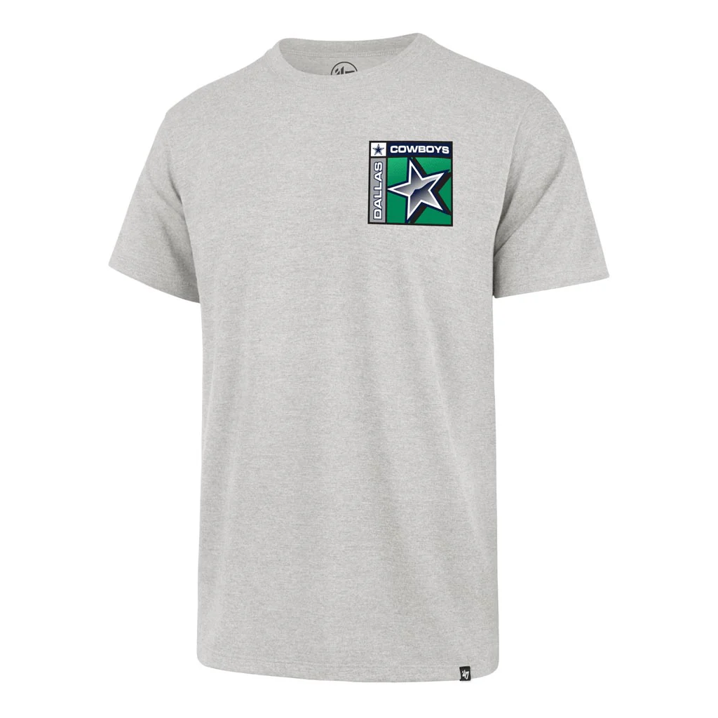 NFL Dallas Cowboys '47 Chrome Plate Franklin T-Shirt - Gray - Image 2