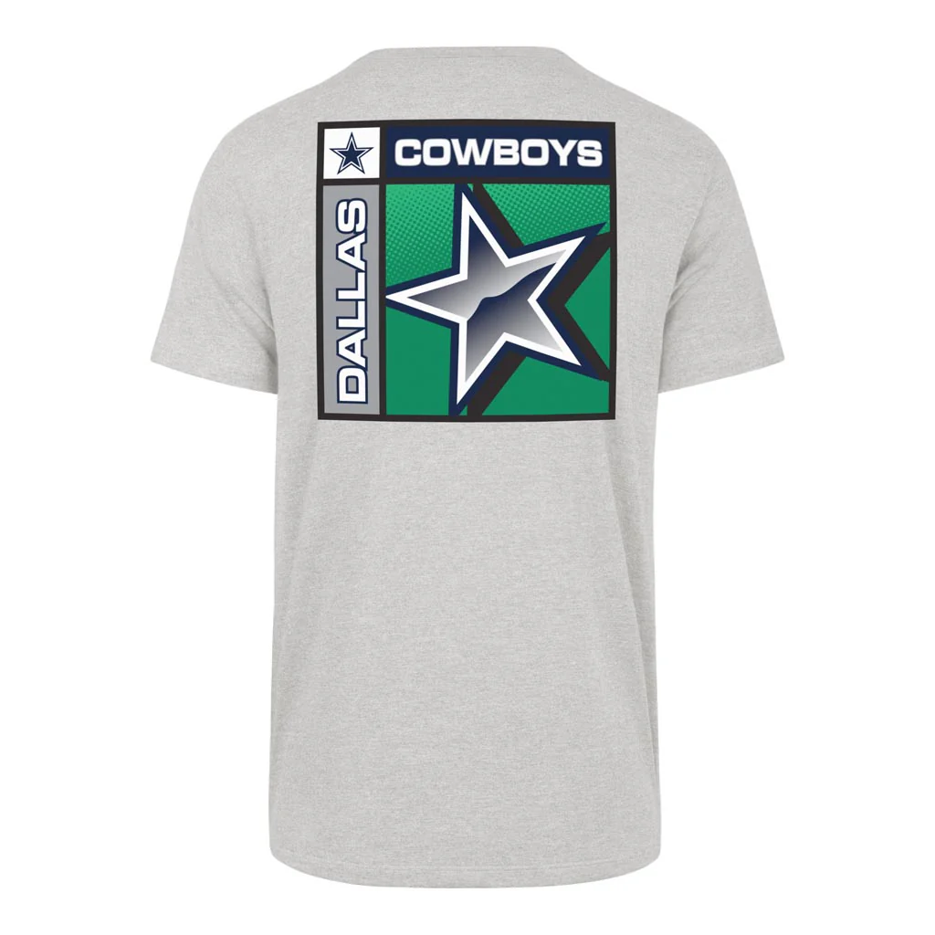 NFL Dallas Cowboys '47 Chrome Plate Franklin T-Shirt - Gray - Image 3