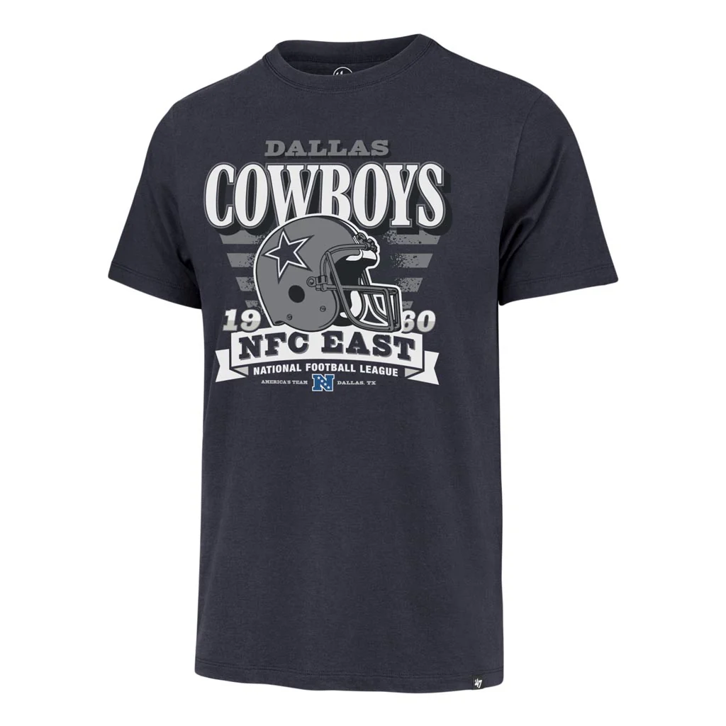 NFL Dallas Cowboys '47 Stripe Splash Franklin T-Shirt - Navy - Image 2