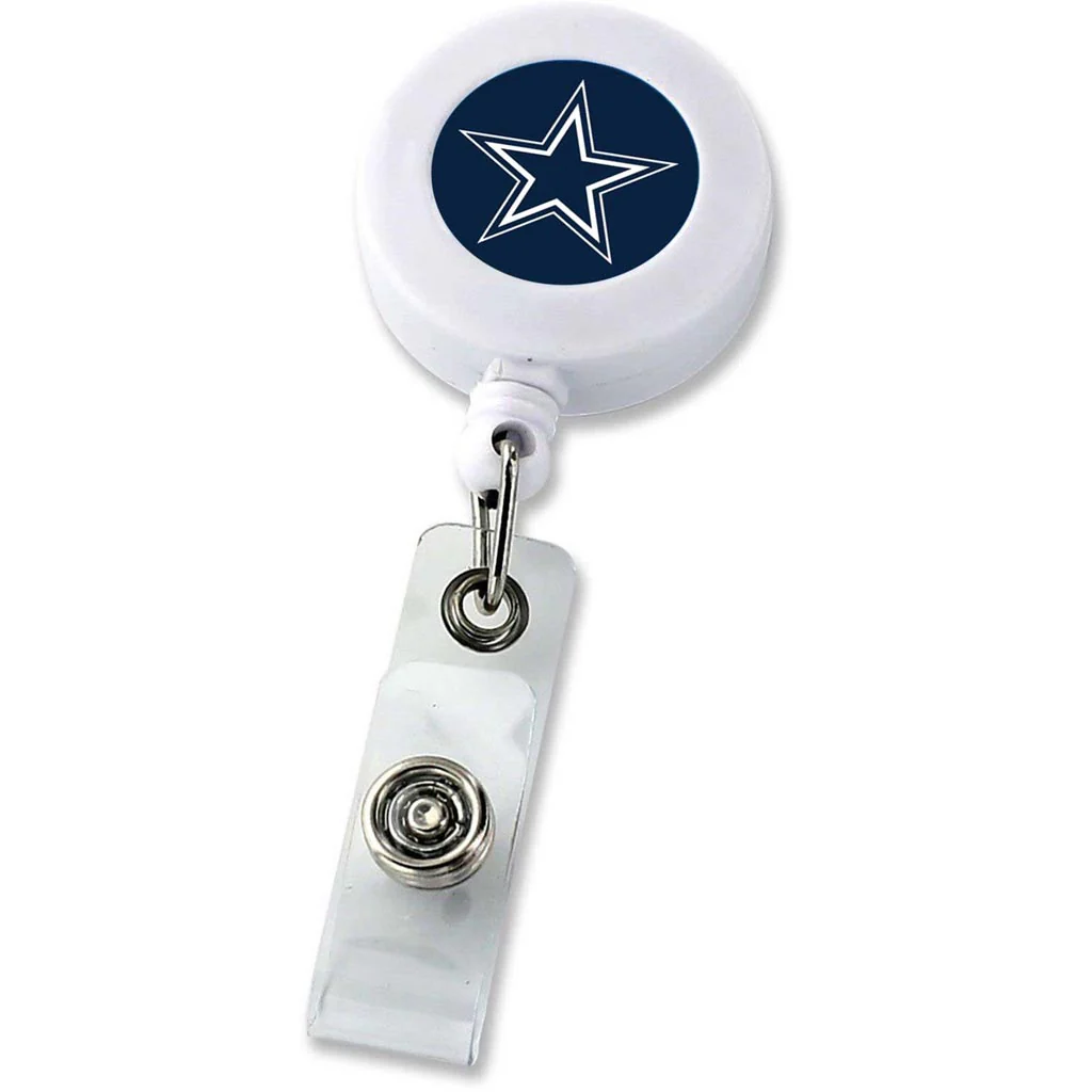 NFL Dallas Cowboys Aminco Badge Reel - White
