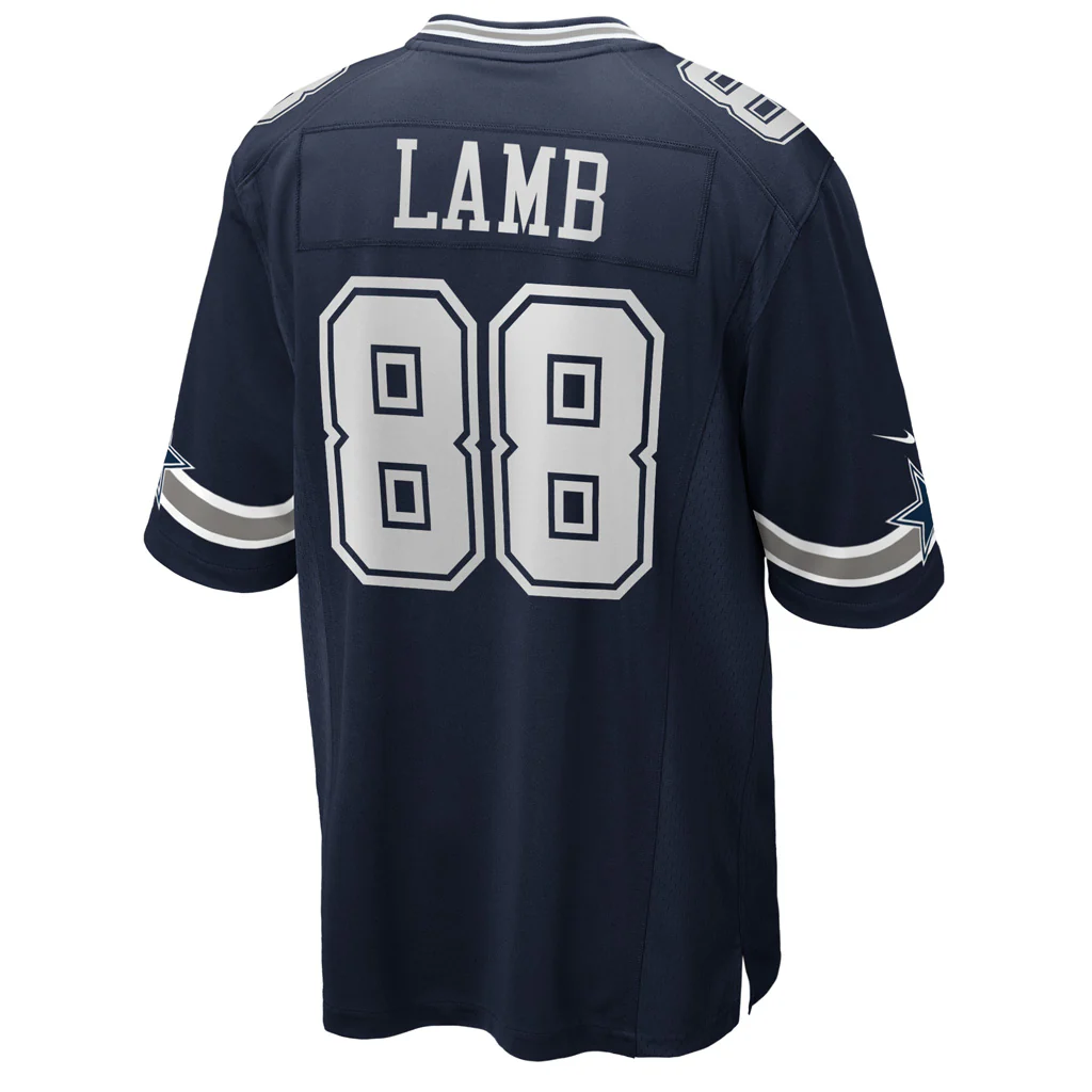 NFL Dallas Cowboys CeeDee Lamb Nike Home Game Jersey - Navy - Image 2