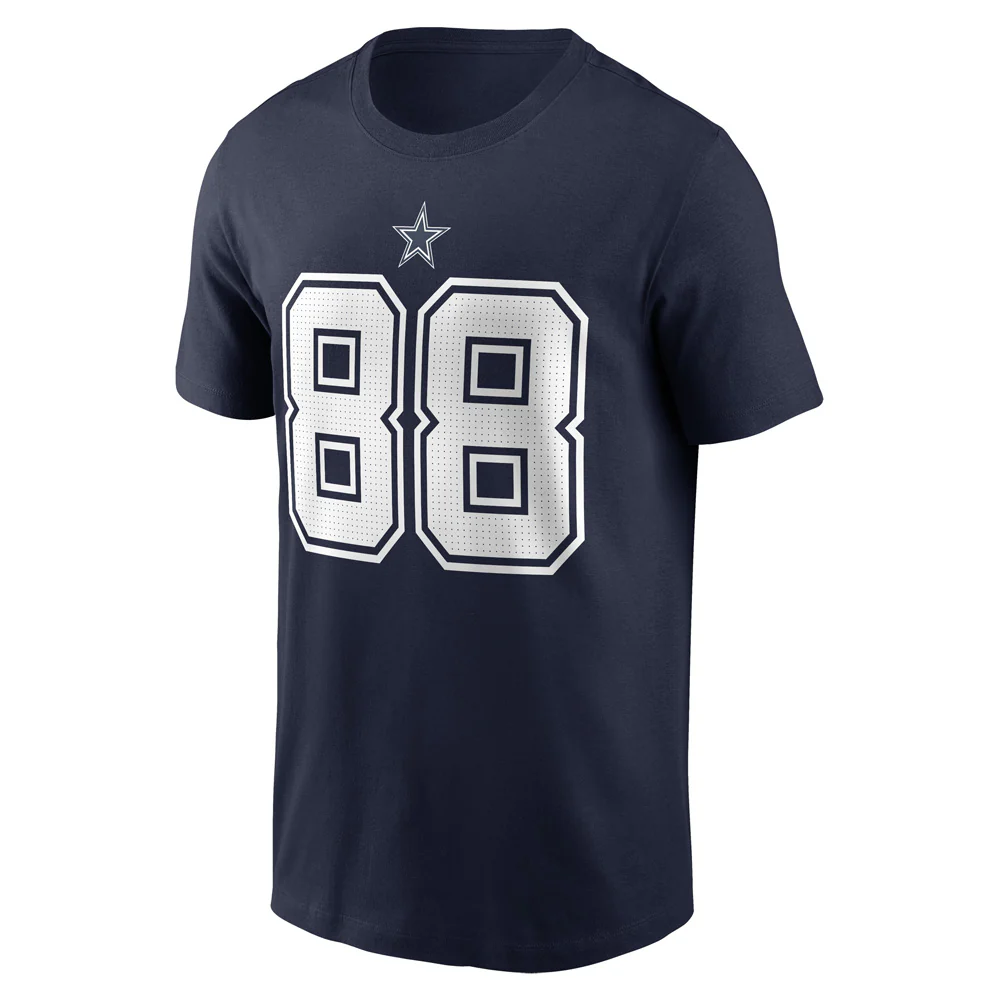 NFL Dallas Cowboys CeeDee Lamb Nike Name & Number T-Shirt - Navy - Image 2
