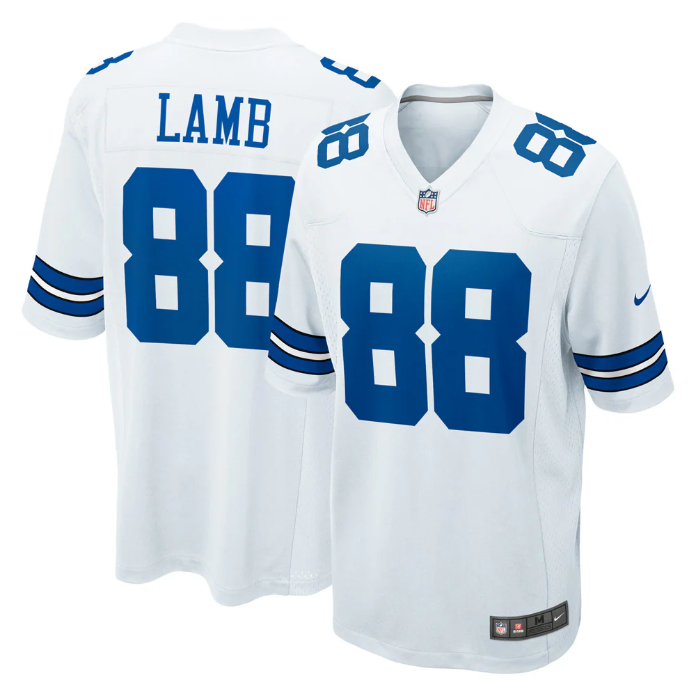 NFL Dallas Cowboys CeeDee Lamb Nike Road Game Jersey - White