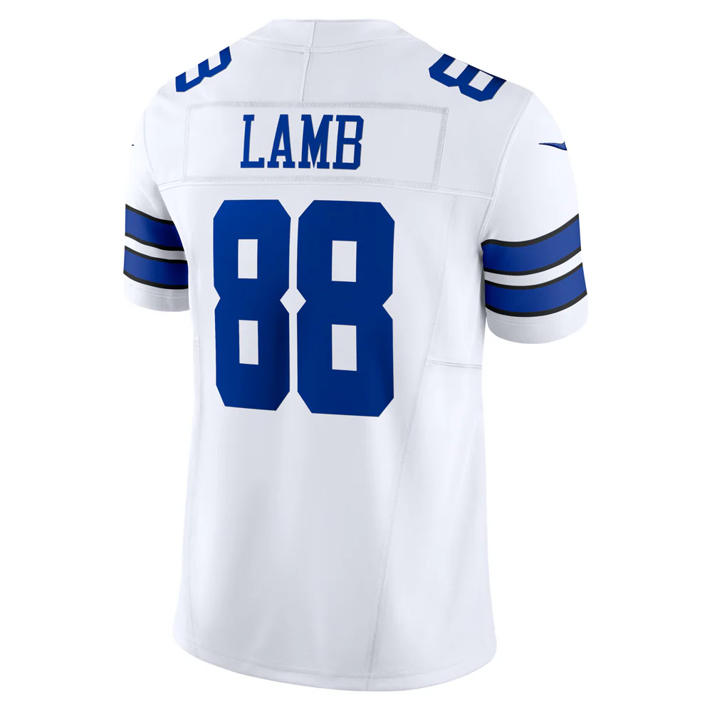 NFL Dallas Cowboys CeeDee Lamb Nike Road Vapor F.U.S.E. Limited Jersey - White - Image 3
