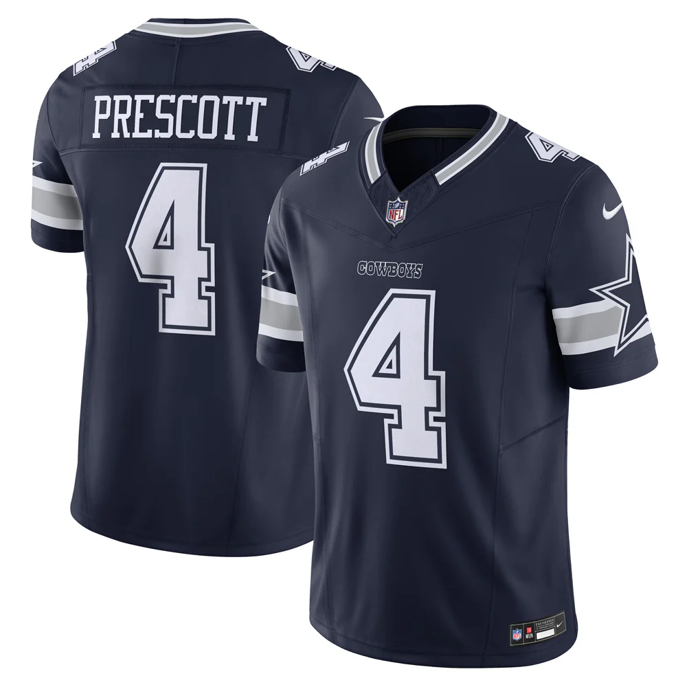 NFL Dallas Cowboys Dak Prescott Nike Home Vapor F.U.S.E. Limited Jersey - Navy
