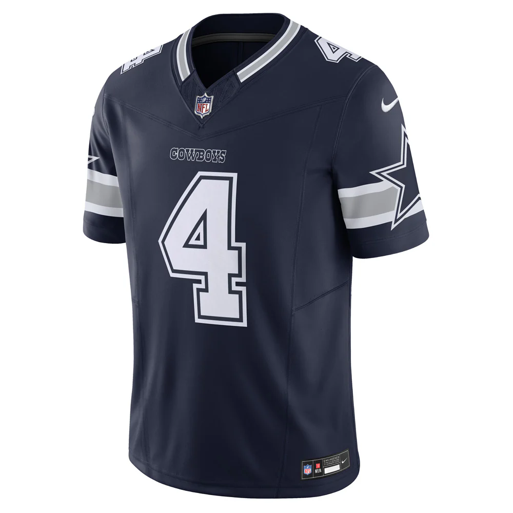NFL Dallas Cowboys Dak Prescott Nike Home Vapor F.U.S.E. Limited Jersey - Navy - Image 2