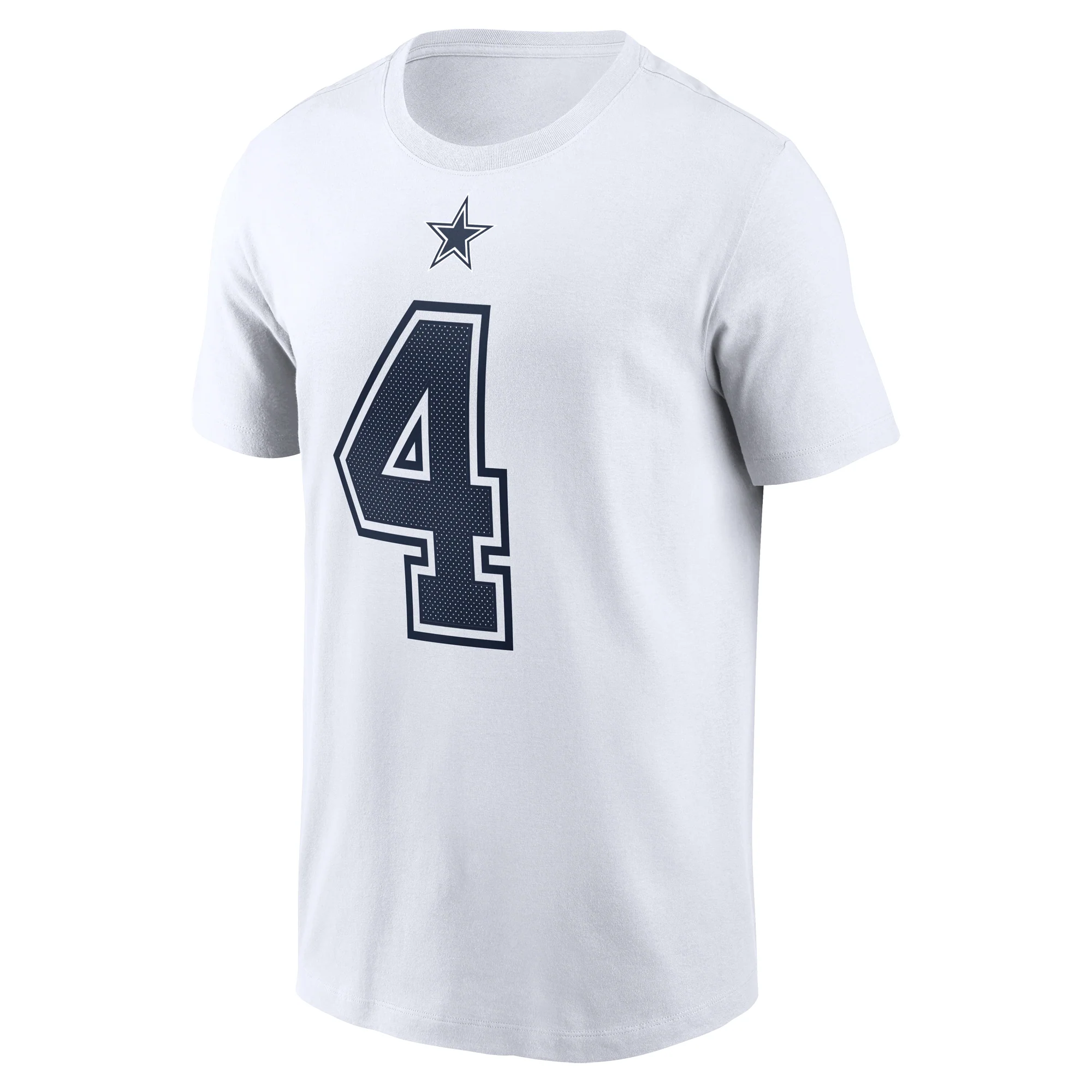 NFL Dallas Cowboys Dak Prescott Nike Name & Number T - Shirt - Black - Image 2