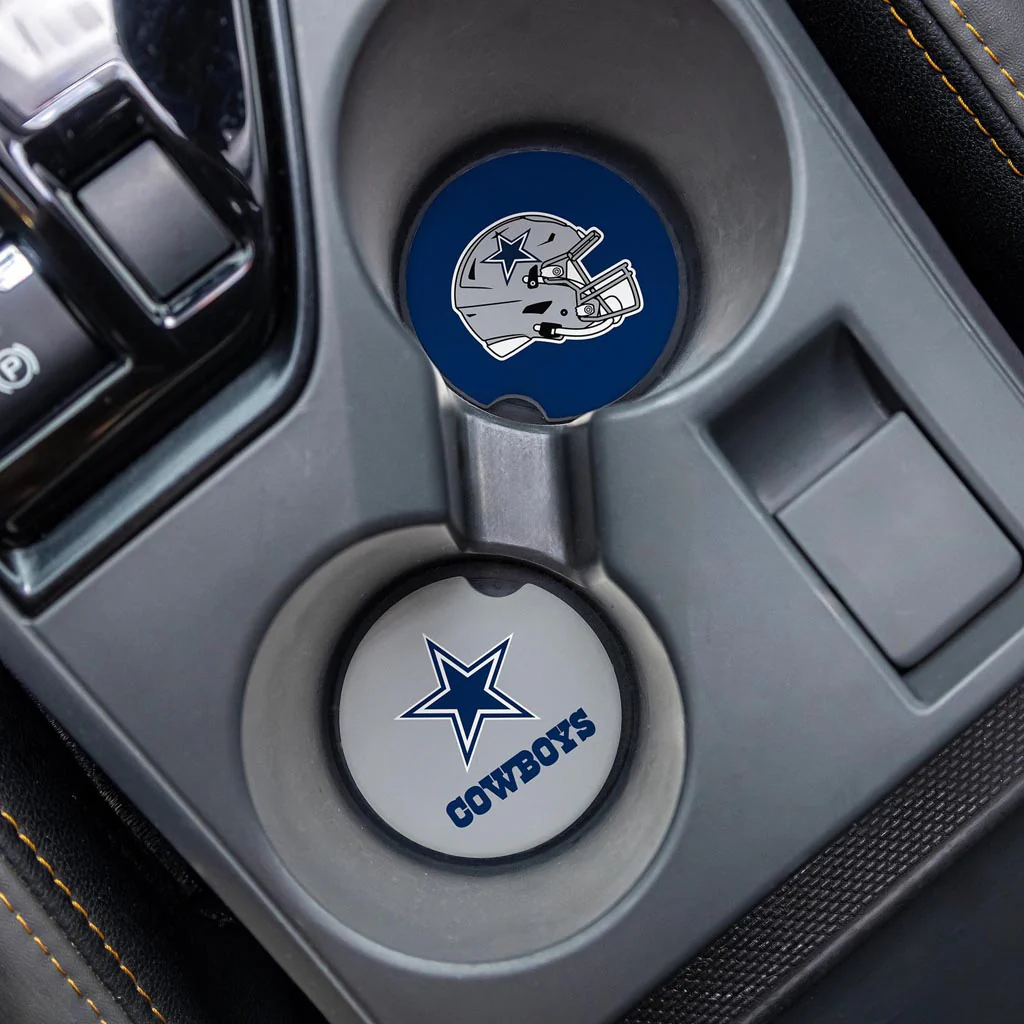 NFL Dallas Cowboys Evergreen 2-Pack Car Coasters - Image 2