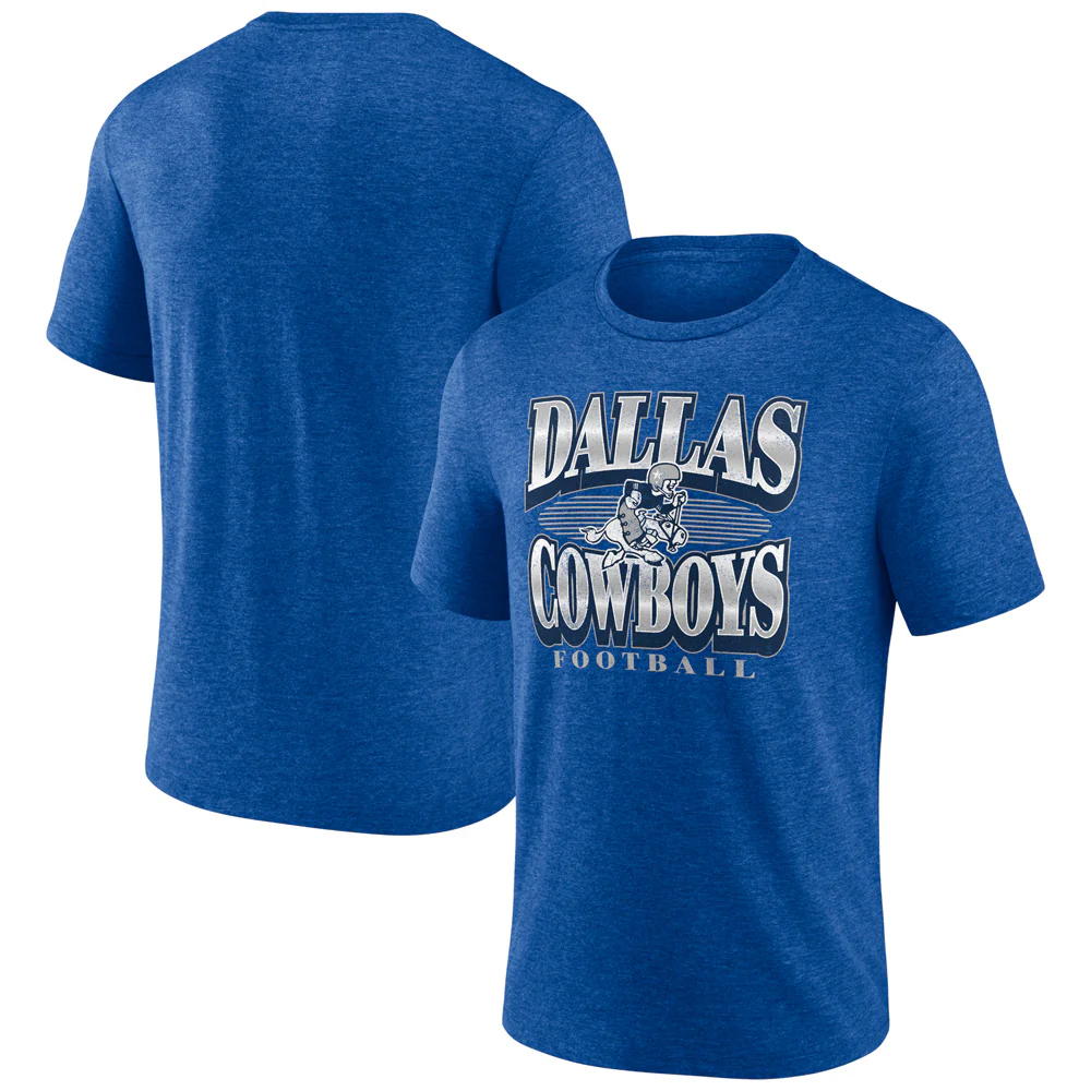 NFL Dallas Cowboys Fanatics Extreme Tackle Tri-Blend T-Shirt - Blue