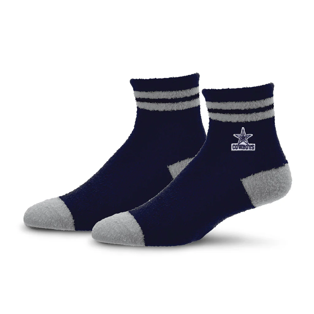 NFL Dallas Cowboys For Bare Feet Stripe Cozy Socks - Navy