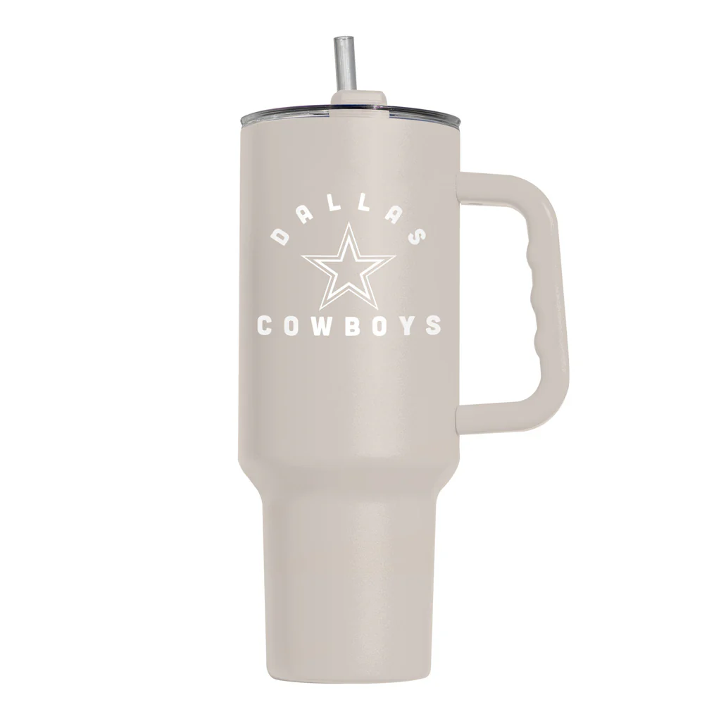 NFL Dallas Cowboys Logo Brands 40oz Sand Travel Tumbler - Image 2