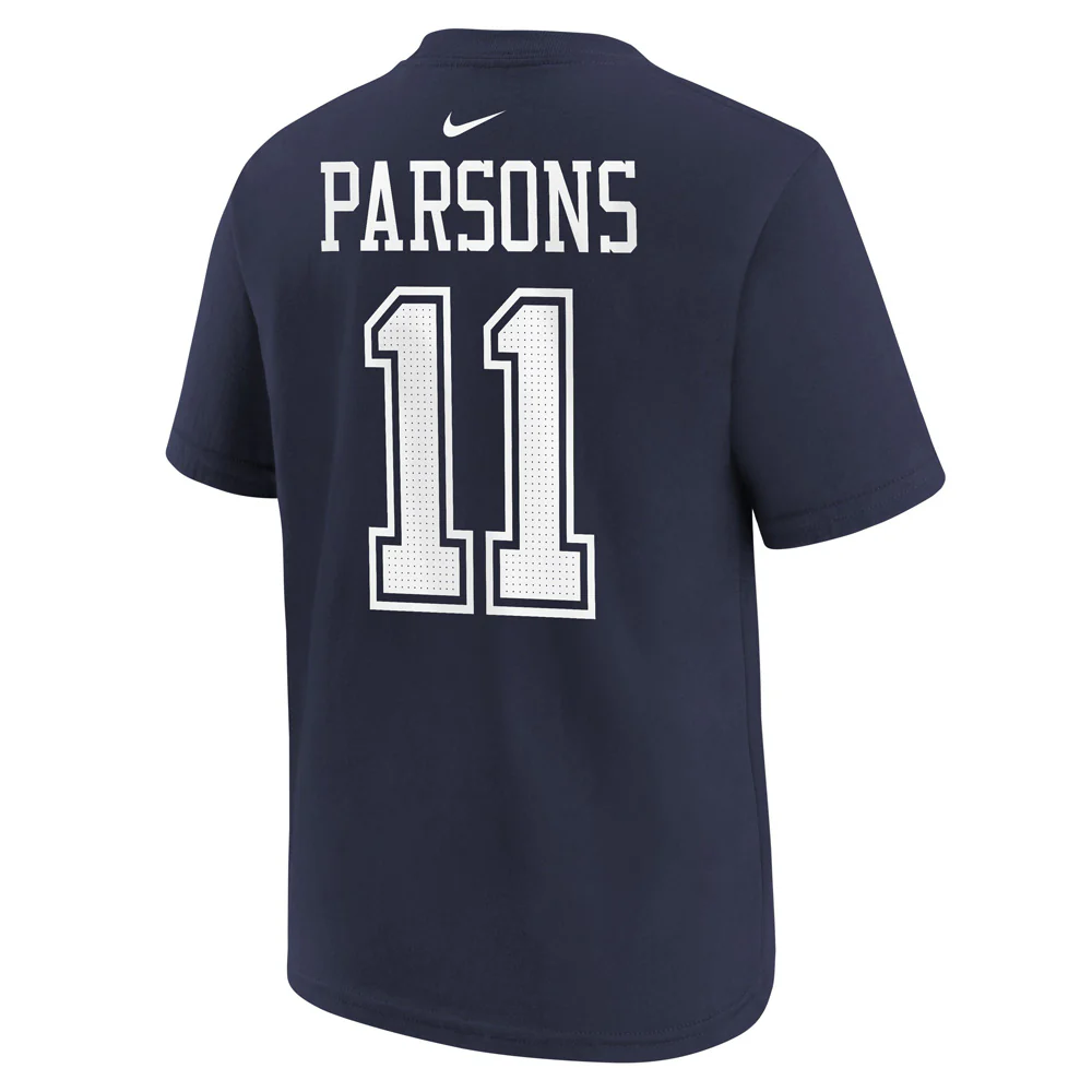 NFL Dallas Cowboys Michas Parsons Youth Nike Name & Number T-Shirt - Navy - Image 3