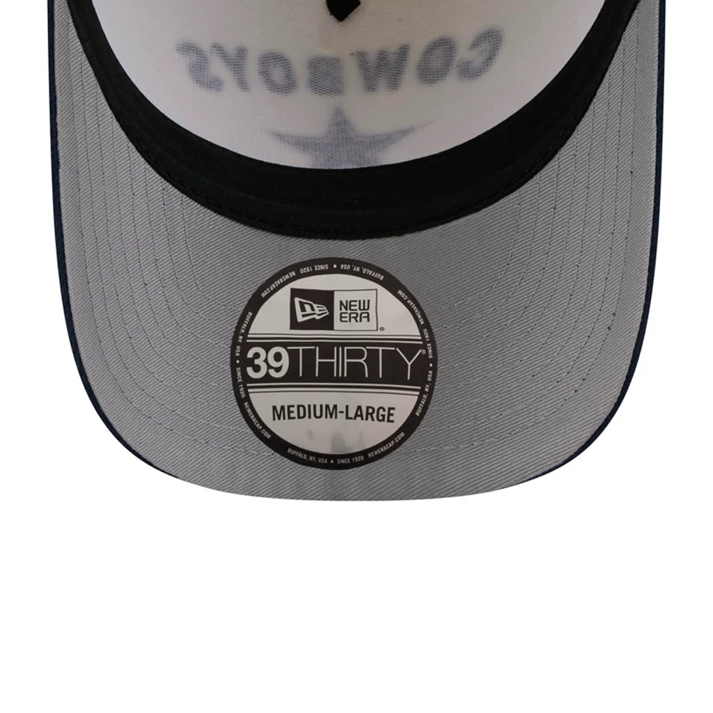 NFL Dallas Cowboys New Era 2025 Draft 39THIRTY Flex Fit Hat - Chrome - Image 5