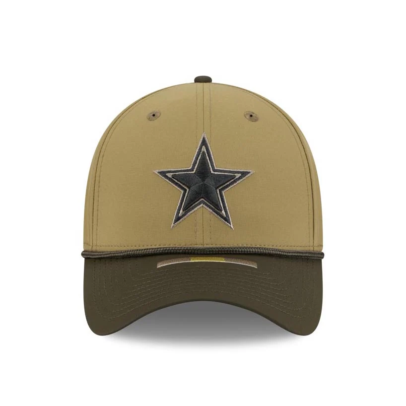 NFL Dallas Cowboys New Era 2025 Salute to Service 39THIRTY Flex Fit Hat - Green - Image 3