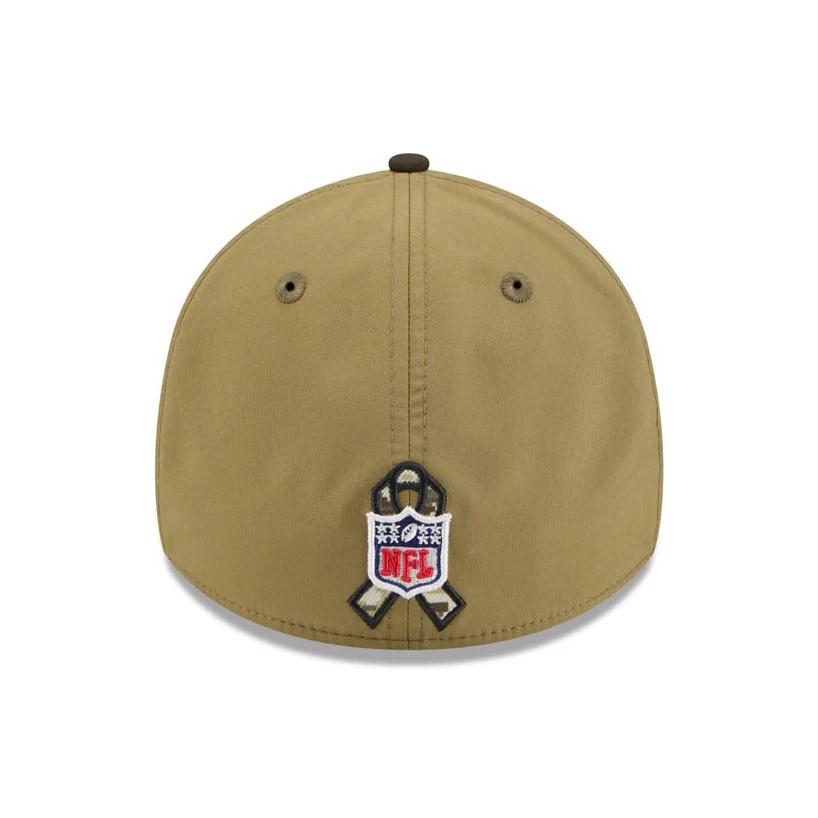 NFL Dallas Cowboys New Era 2025 Salute to Service 39THIRTY Flex Fit Hat - Green - Image 4