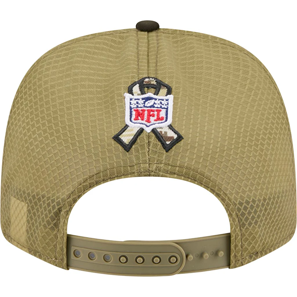 NFL Dallas Cowboys New Era 2025 Salute to Service 9SEVENTY Stretch-Snapback Hat - Green - Image 4