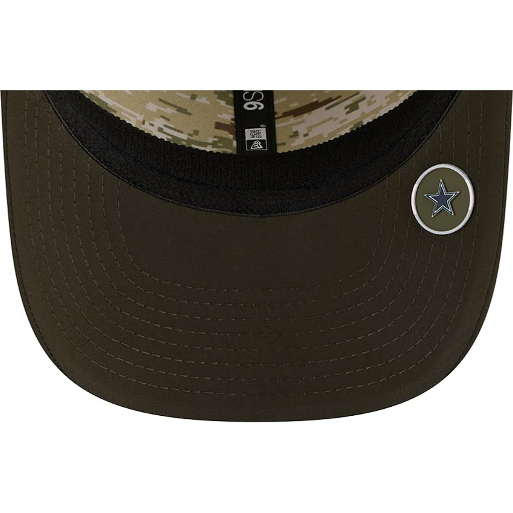NFL Dallas Cowboys New Era 2025 Salute to Service 9SEVENTY Stretch-Snapback Hat - Green - Image 5