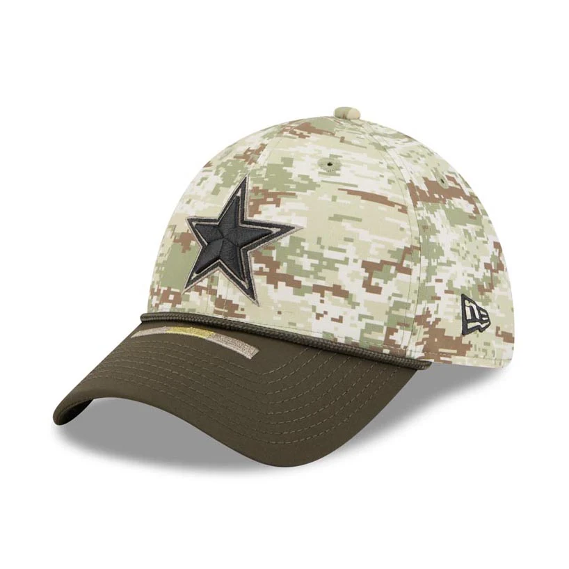 NFL Dallas Cowboys New Era 2025 Salute to Service Digi Camo 39THIRTY Flex Fit Hat - Camo - Image 2