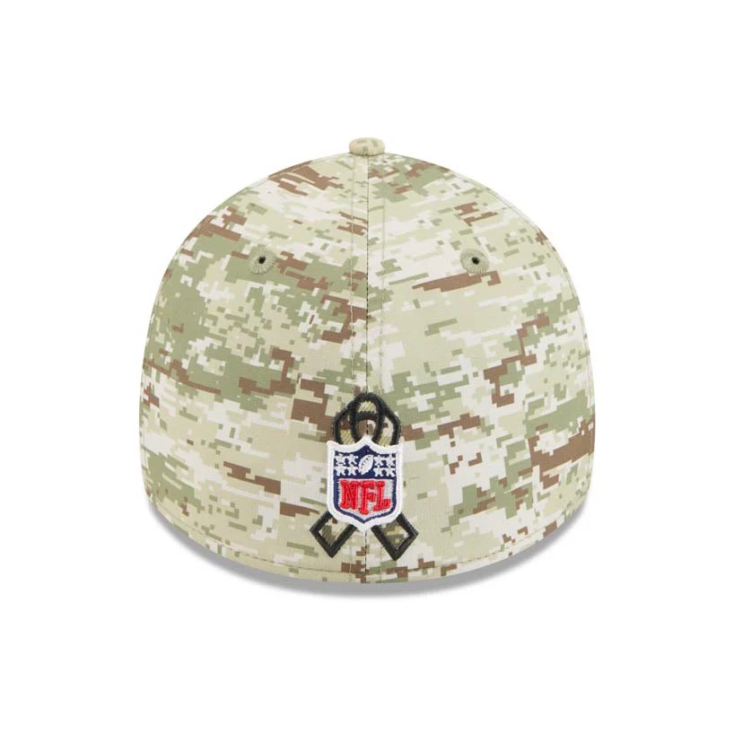 NFL Dallas Cowboys New Era 2025 Salute to Service Digi Camo 39THIRTY Flex Fit Hat - Camo - Image 4