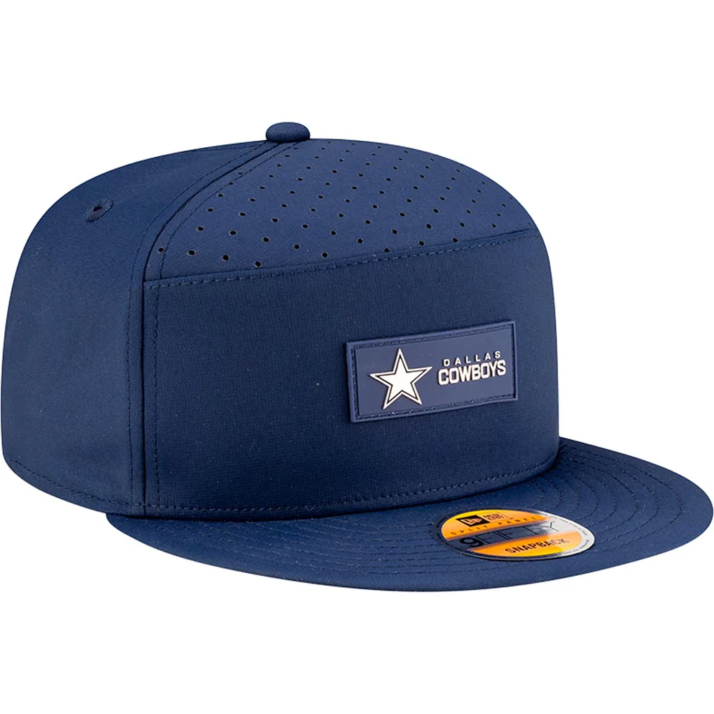 NFL Dallas Cowboys New Era 2025 Sideline 9FIFTY Split Panel Snapback Hat - Navy - Image 2