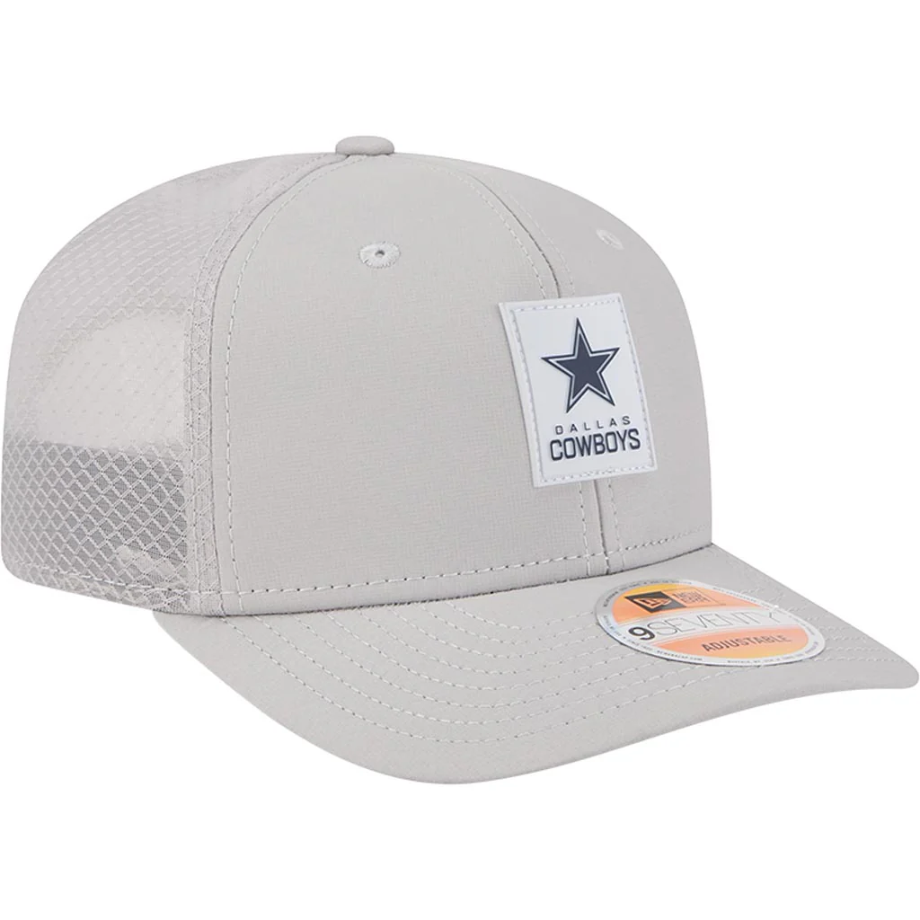 NFL Dallas Cowboys New Era 2025 Sideline 9SEVENTY Stretch-Snapback Hat - Gray - Image 2