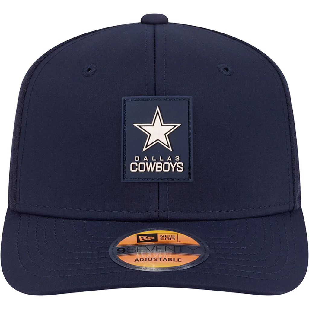 NFL Dallas Cowboys New Era 2025 Sideline 9SEVENTY Stretch-Snapback Hat - Navy - Image 3