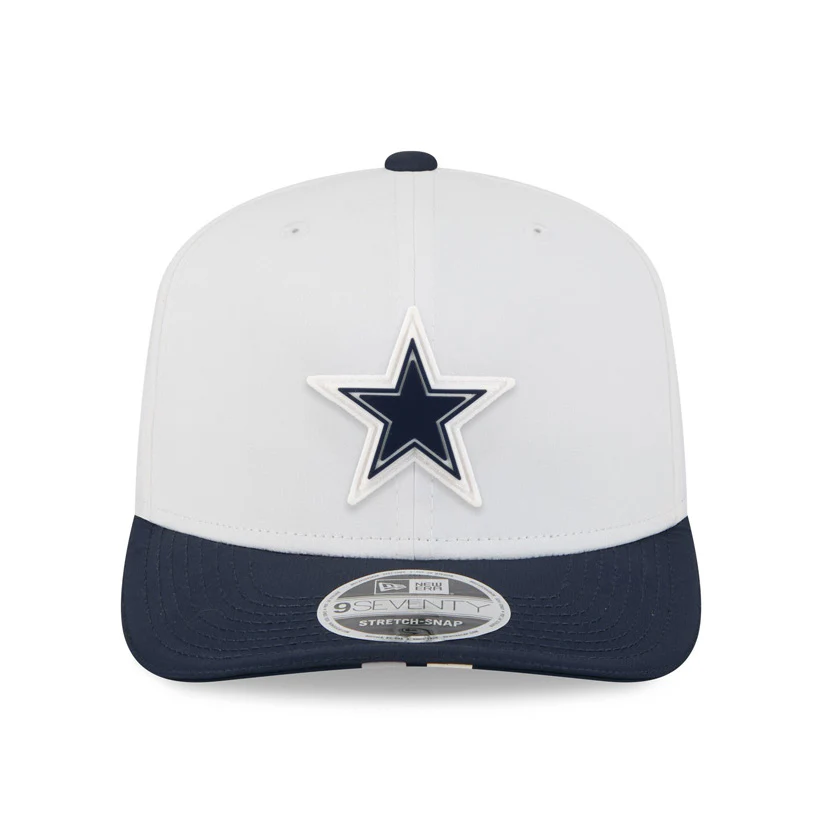 NFL Dallas Cowboys New Era 2025 Training 9SEVENTY Stretch-Snapback Hat - White - Image 3