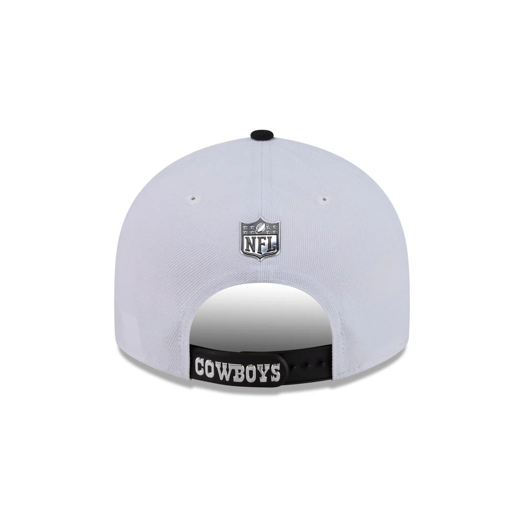 NFL Dallas Cowboys New Era 2026 Black & White Draft 9FIFTY Snapback Hat - White - Image 6