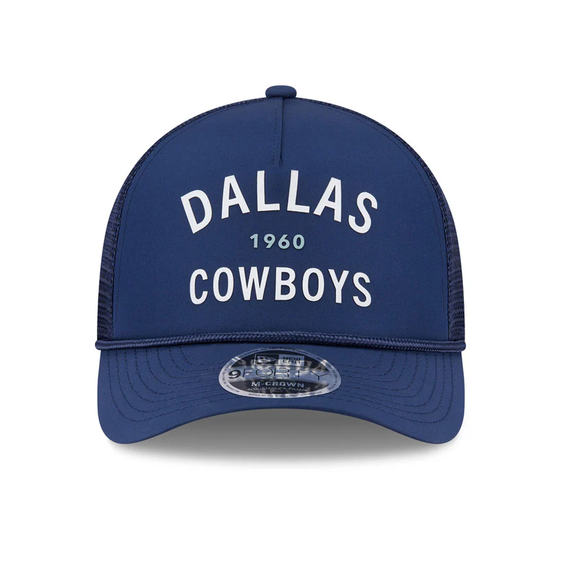 NFL Dallas Cowboys New Era Minimalist 9FORTY M-Crown Snapback Hat - Navy - Image 3