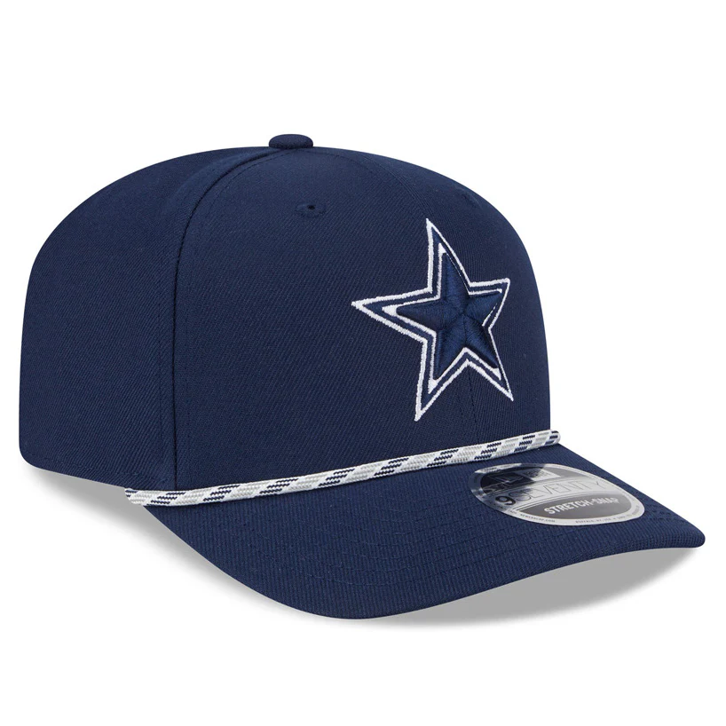 NFL Dallas Cowboys New Era Multicolor Rope 9SEVENTY Stretch-Snapback Hat - Navy - Image 2