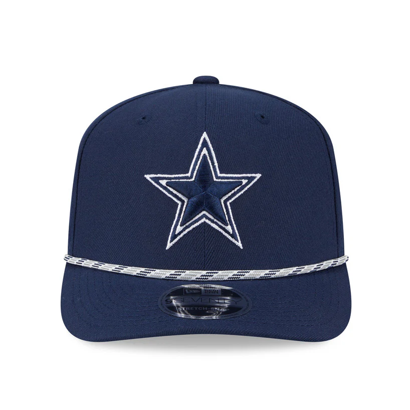 NFL Dallas Cowboys New Era Multicolor Rope 9SEVENTY Stretch-Snapback Hat - Navy - Image 3