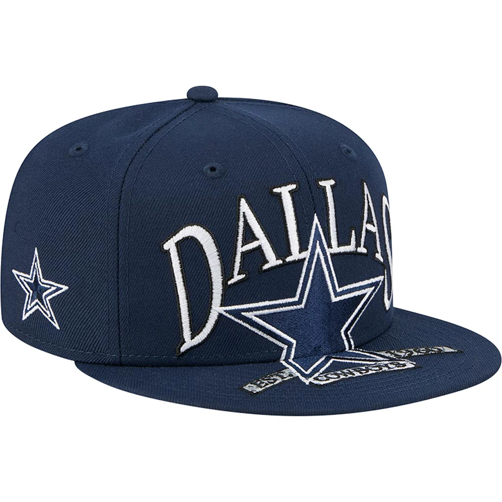 NFL Dallas Cowboys New Era Oversize 59FIFTY Fitted Hat - Navy - Image 2