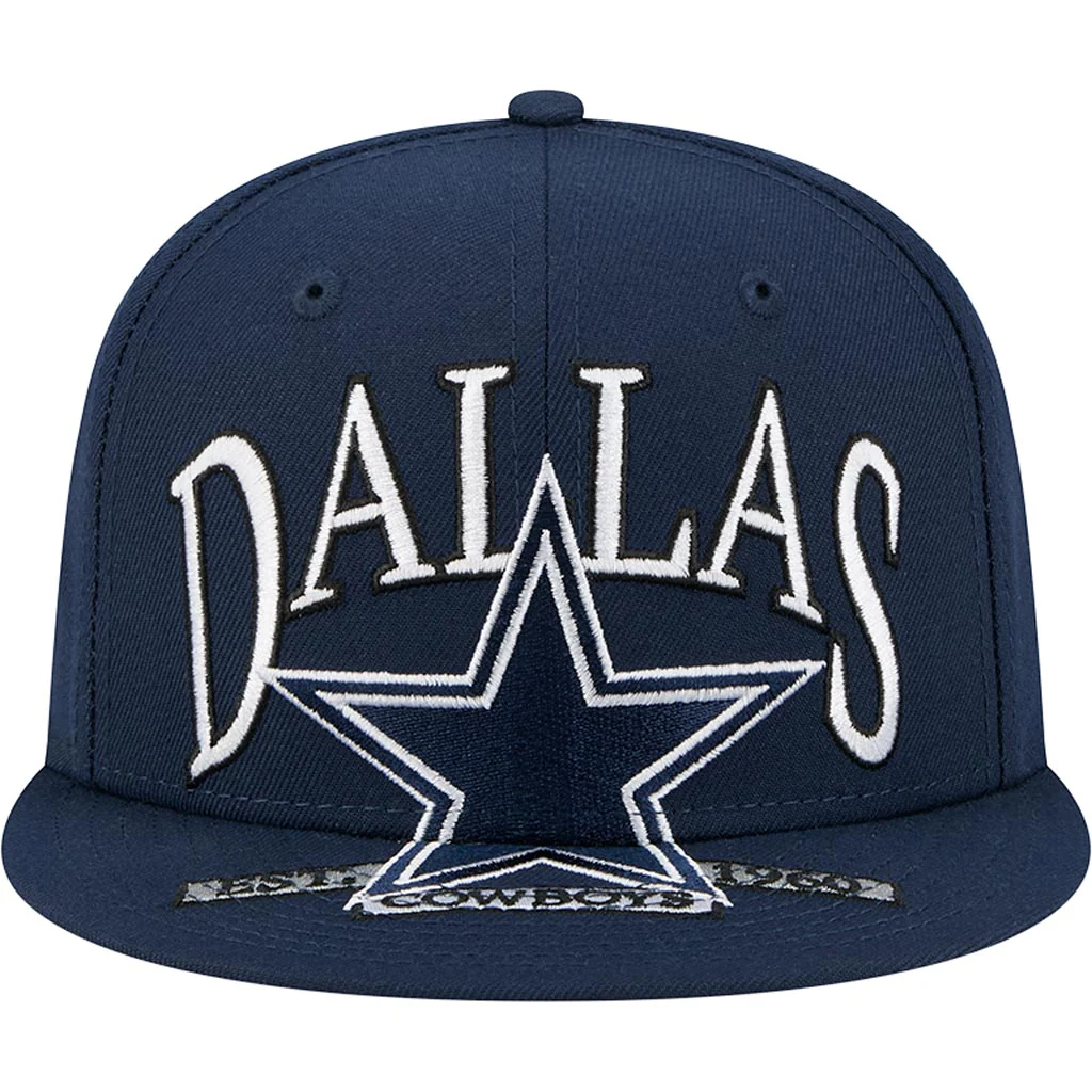 NFL Dallas Cowboys New Era Oversize 59FIFTY Fitted Hat - Navy - Image 3
