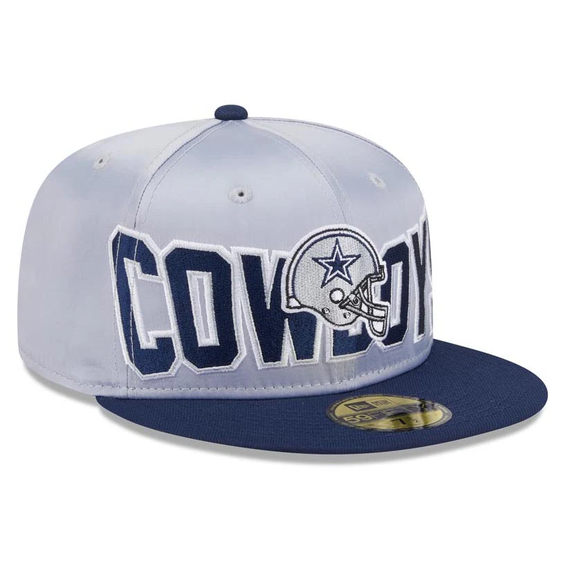 NFL Dallas Cowboys New Era Satin 59FIFTY Fitted Hat - Gray - Image 2