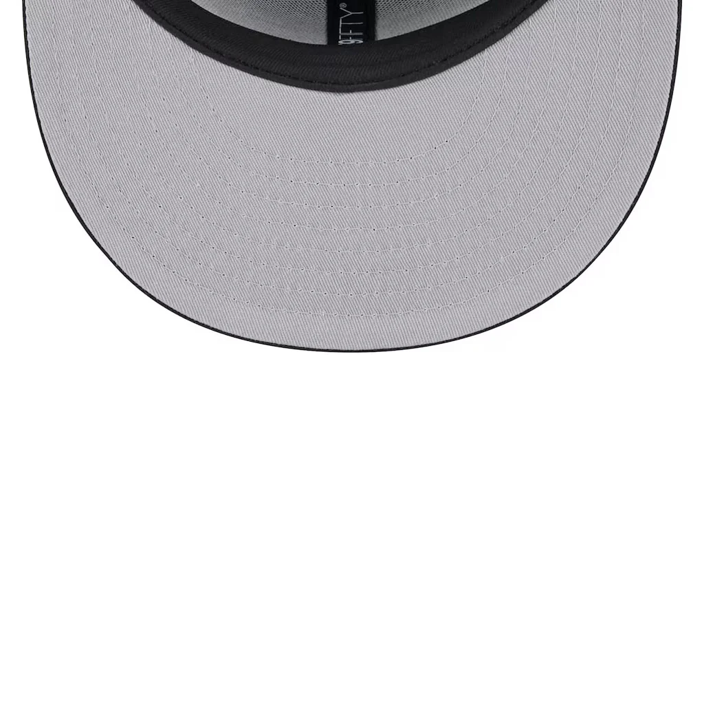 NFL Dallas Cowboys New Era Side Patch Black & White 59FIFTY Fitted Hat - Black - Image 5