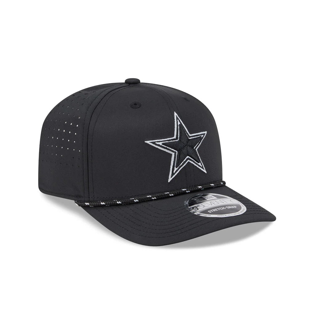 NFL Dallas Cowboys New Era Sports 9SEVENTY Stretch Snapback Hat - Black - Image 2