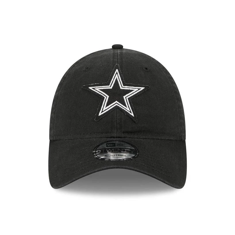 NFL Dallas Cowboys New Era Stamp 9TWENTY Adjustable Hat - Black - Image 3
